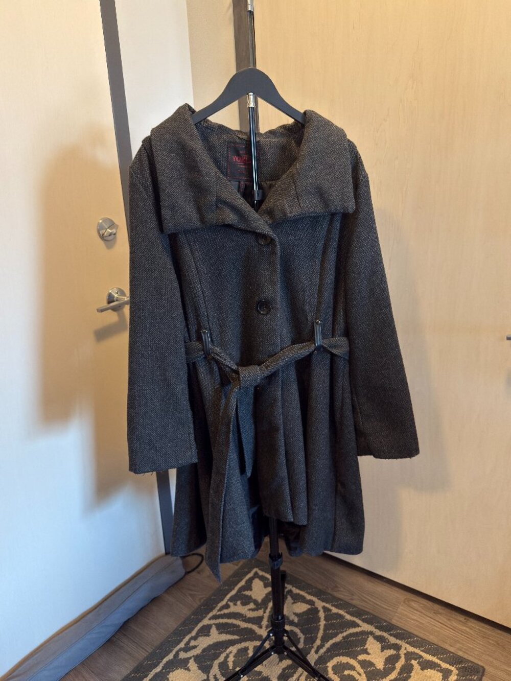Yoki Coat - Gray peacoat